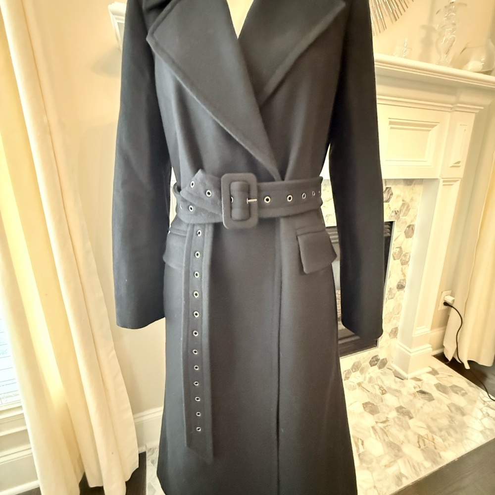 Theory Black Wool/Cashmere Blend Winter Coat -Like New and barely worn! Size M